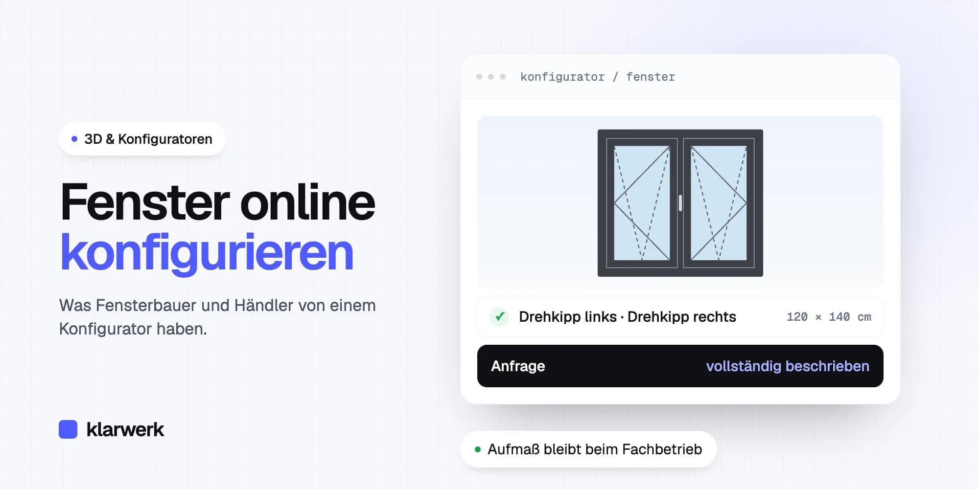 Fenster online konfigurieren: Was Fensterbauer und Händler von einem Konfigurator haben