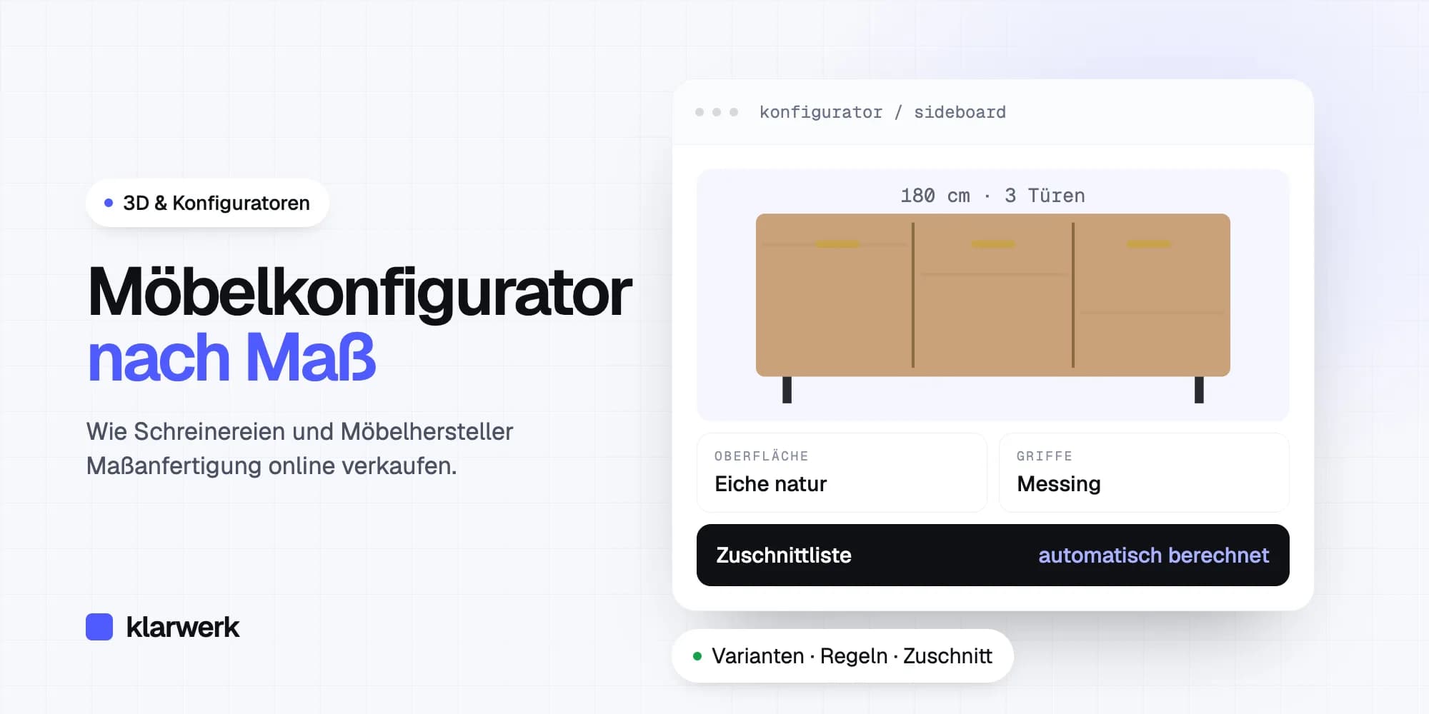 Möbelkonfigurator: Wie Schreinereien und Möbelhersteller Maßanfertigung online verkaufen