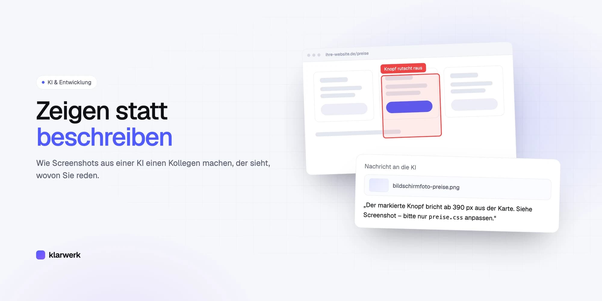 Mit Screenshots arbeiten: So erklären Sie der KI ein Problem in Sekunden