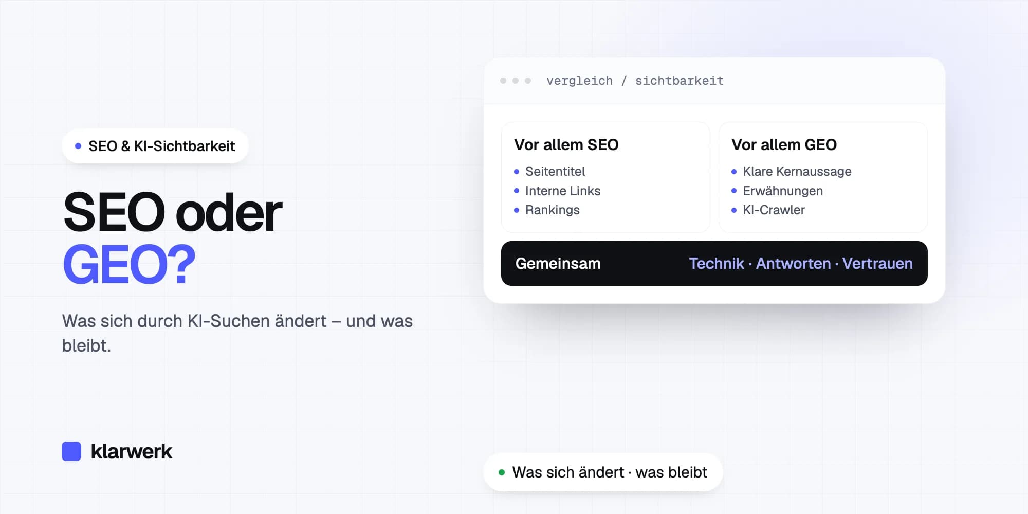 SEO oder GEO? Was sich durch KI-Suchen ändert – und was bleibt
