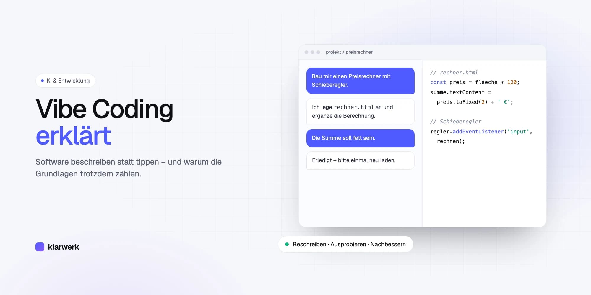 Vibe Coding: Software beschreiben statt programmieren