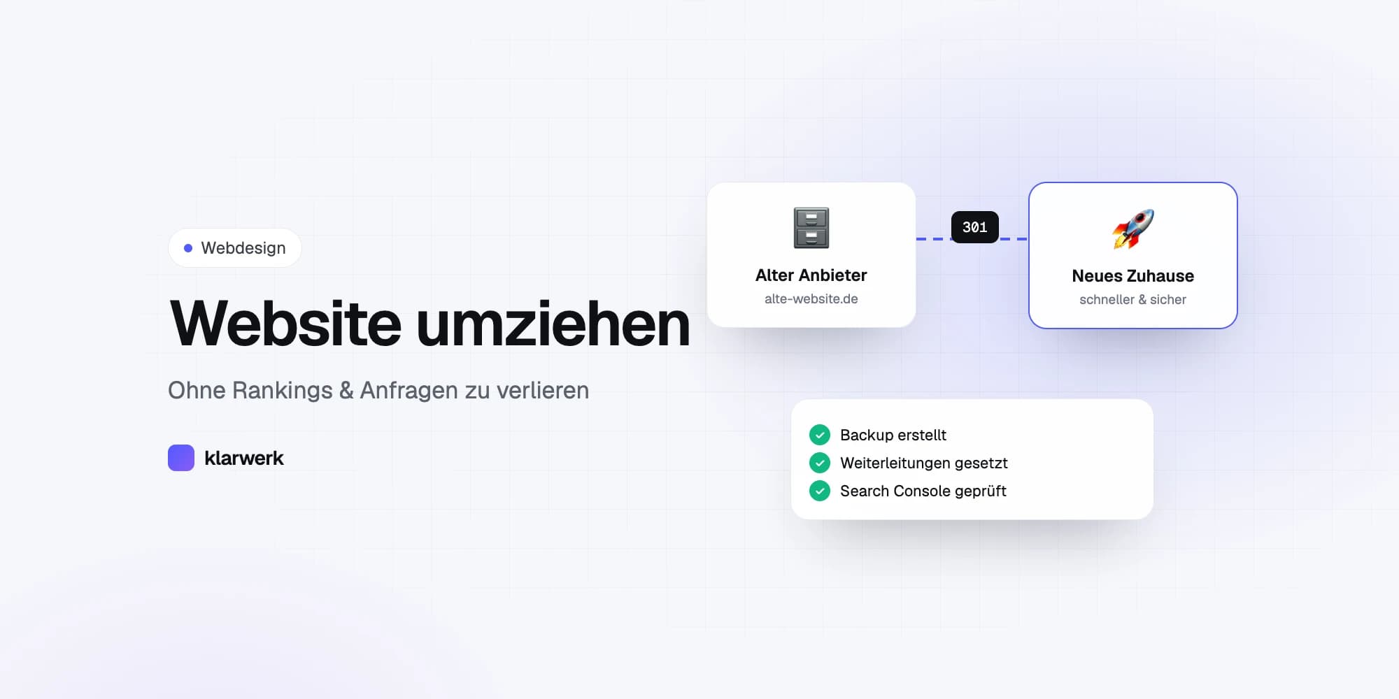 Website umziehen ohne Ranking-Verlust: Anleitung und Checkliste