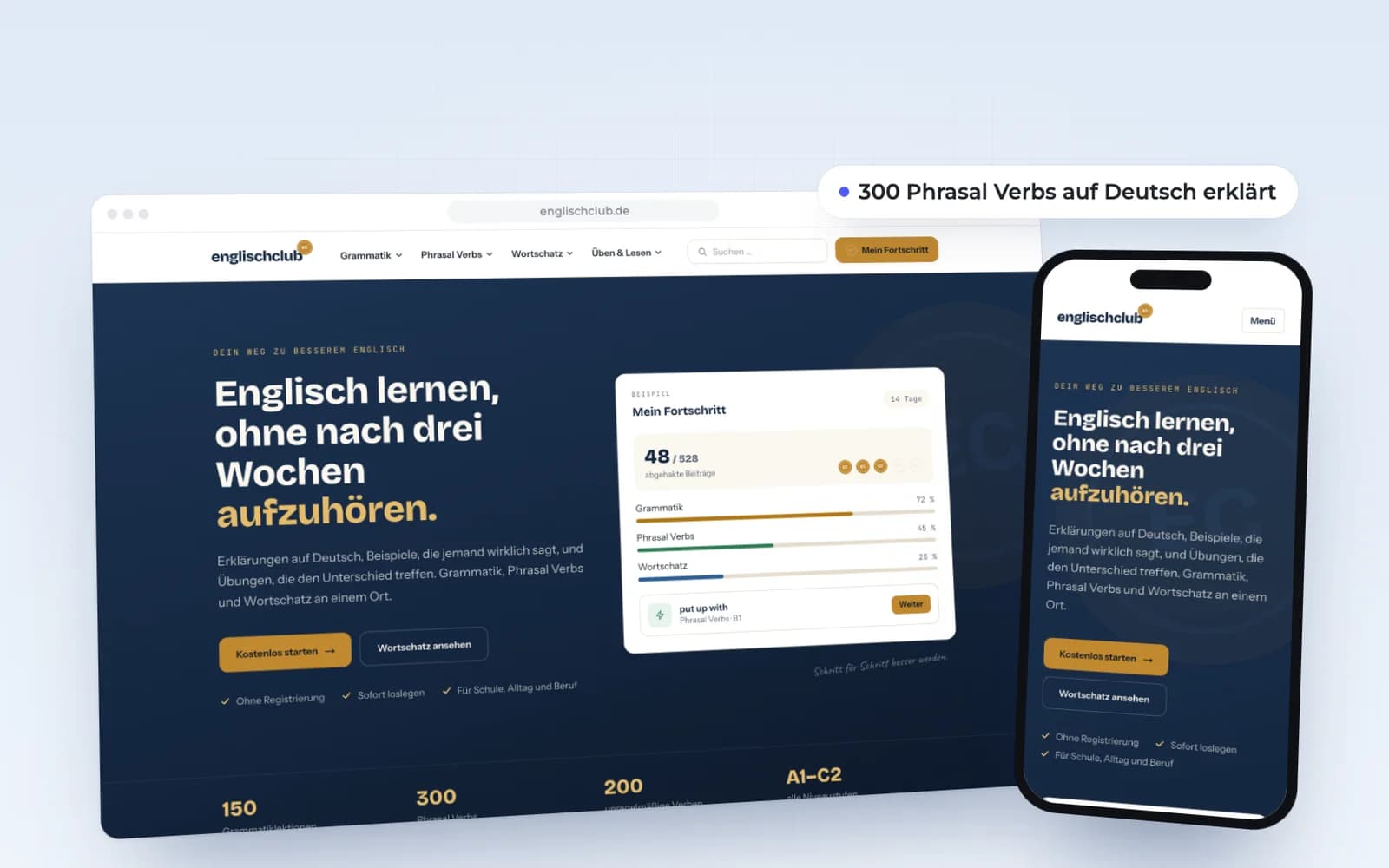 Englischclub: Startansicht