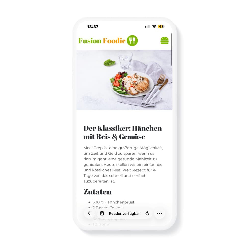 Rezeptinhalte, die gefunden werden