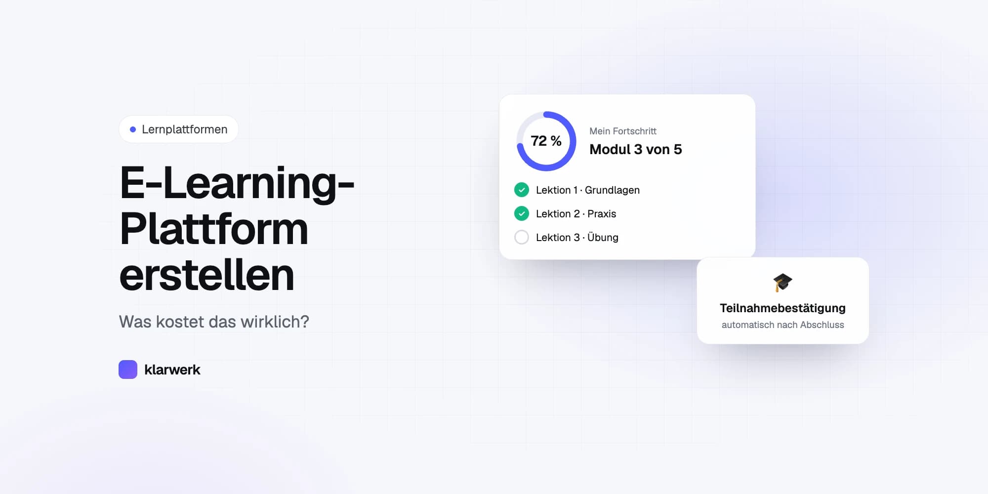 E-Learning-Plattform erstellen: Was kostet das wirklich?