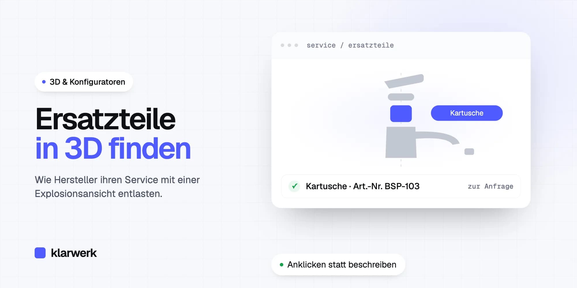Ersatzteile in 3D finden: Wie Hersteller ihren Service mit einer Explosionsansicht entlasten