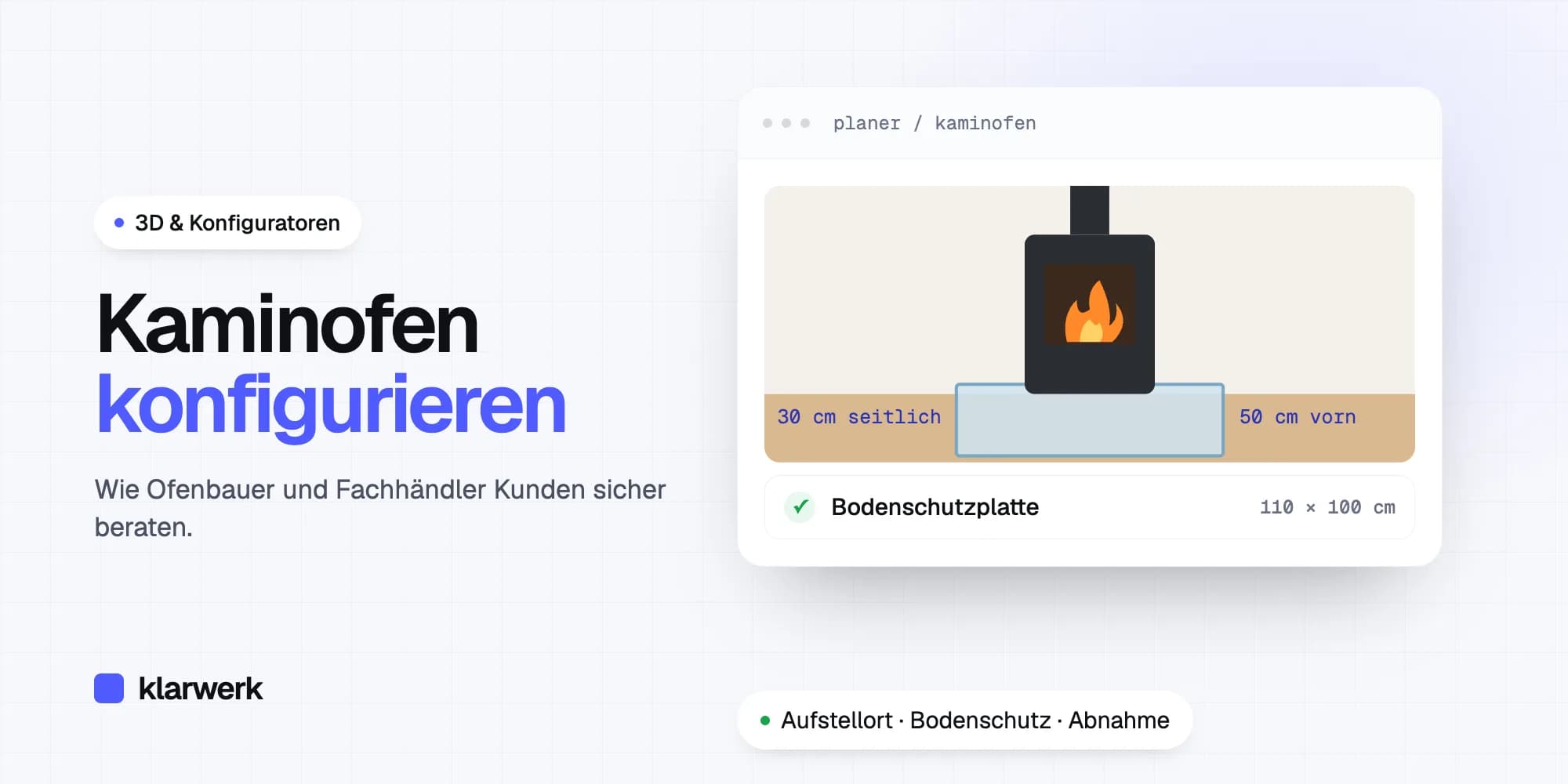 Kaminofen online konfigurieren: Kunden sicher beraten