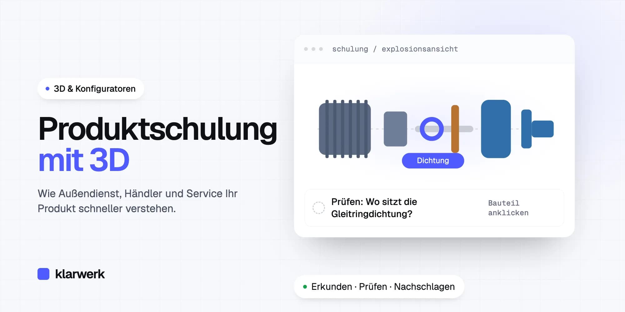 Produktschulung mit 3D: Wie Außendienst, Händler und Service Ihr Produkt schneller verstehen