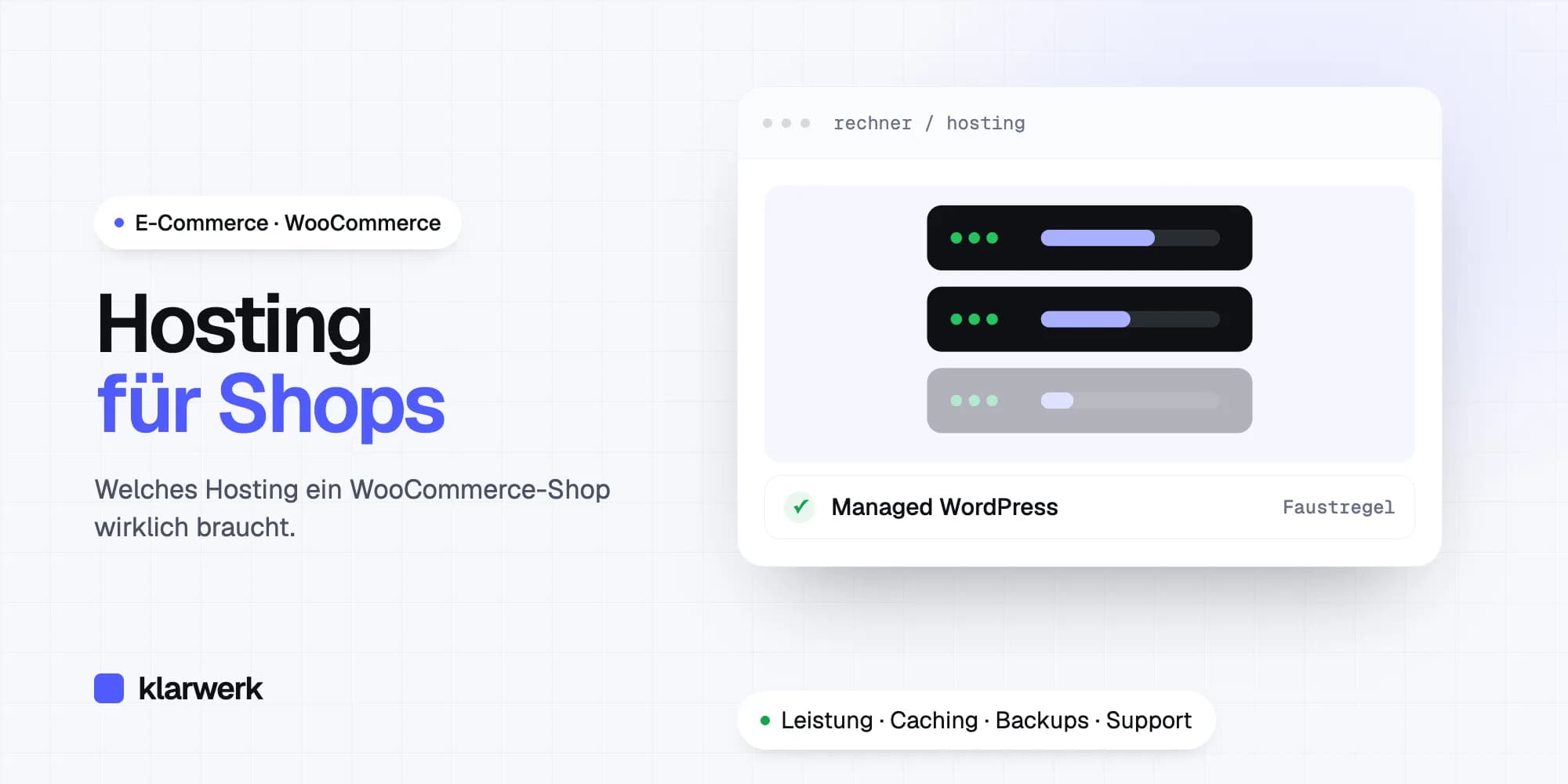 Welches Hosting braucht ein WooCommerce-Shop?