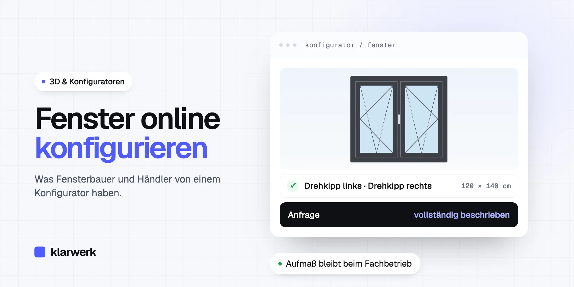 Fenster online konfigurieren: Was Fensterbauer und Händler von einem Konfigurator haben