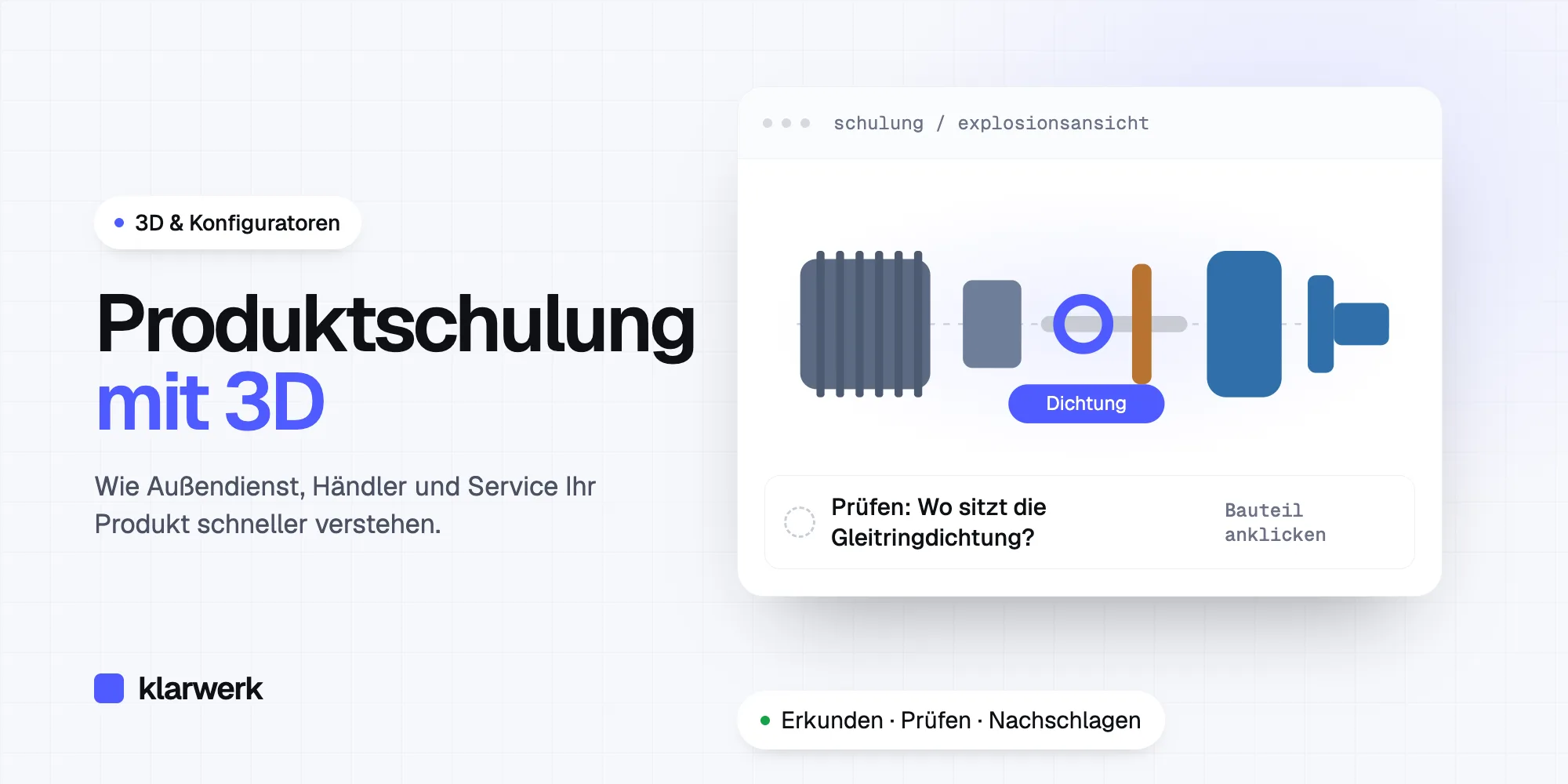 Produktschulung mit 3D: Wie Außendienst, Händler und Service Ihr Produkt schneller verstehen