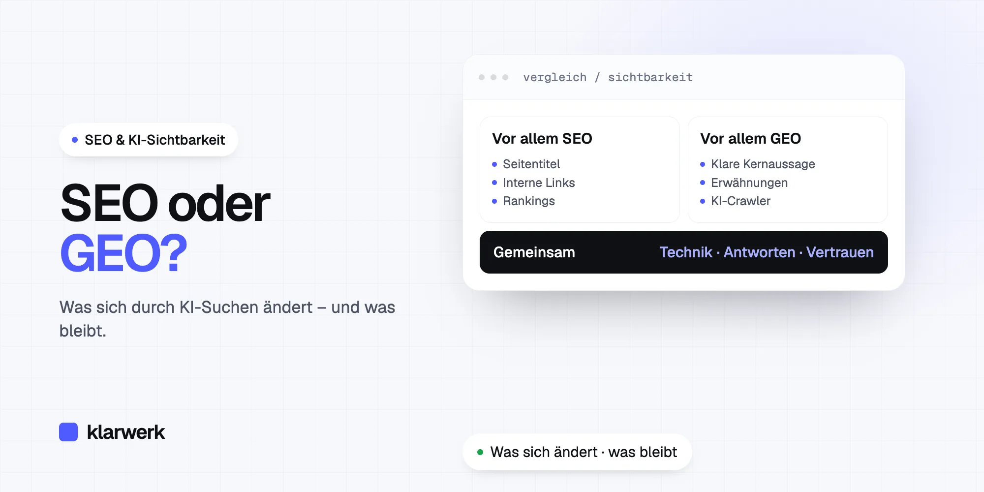 SEO oder GEO? Was sich durch KI-Suchen ändert – und was bleibt