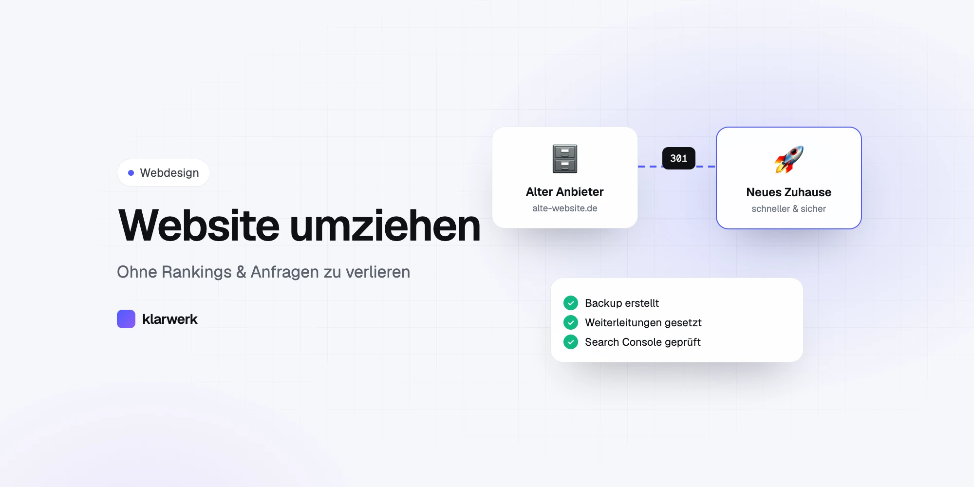 Website umziehen ohne Ranking-Verlust: Anleitung und Checkliste