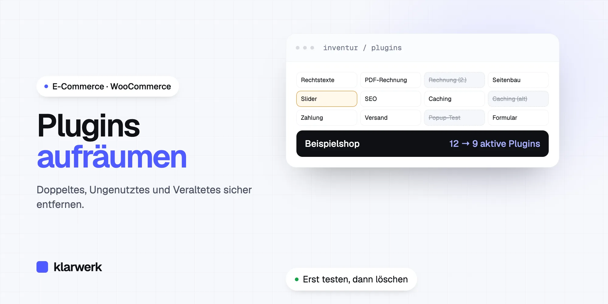 Zu viele Plugins im Shop? So räumen Betreiber sicher auf